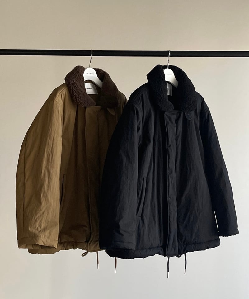 fashiru ボアカラーパッファーJK 新品　BLACK boa collar puffer JK/2color | F A S H I R U