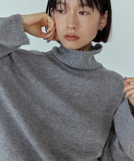 wool blend high neck knit/6color
