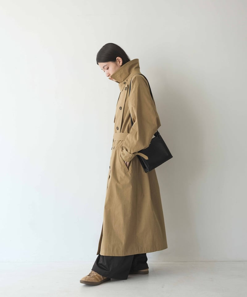 【近々処分予定】スタイル美人Q・T・fanfan ダブルブレスト トレンチコート FINE】authentic trench coat 〈送料無料〉 | F A S H I R U
