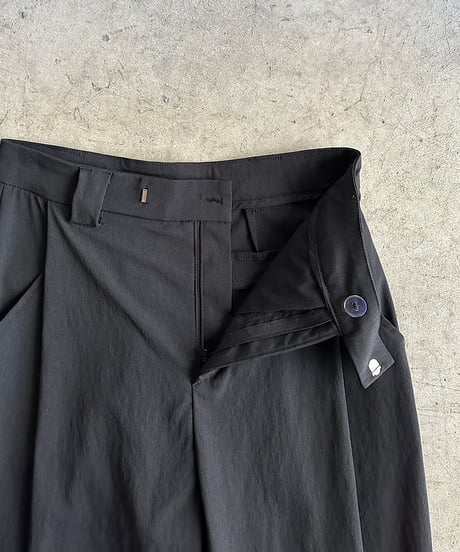 narrow belt tuck pants/3color/2size