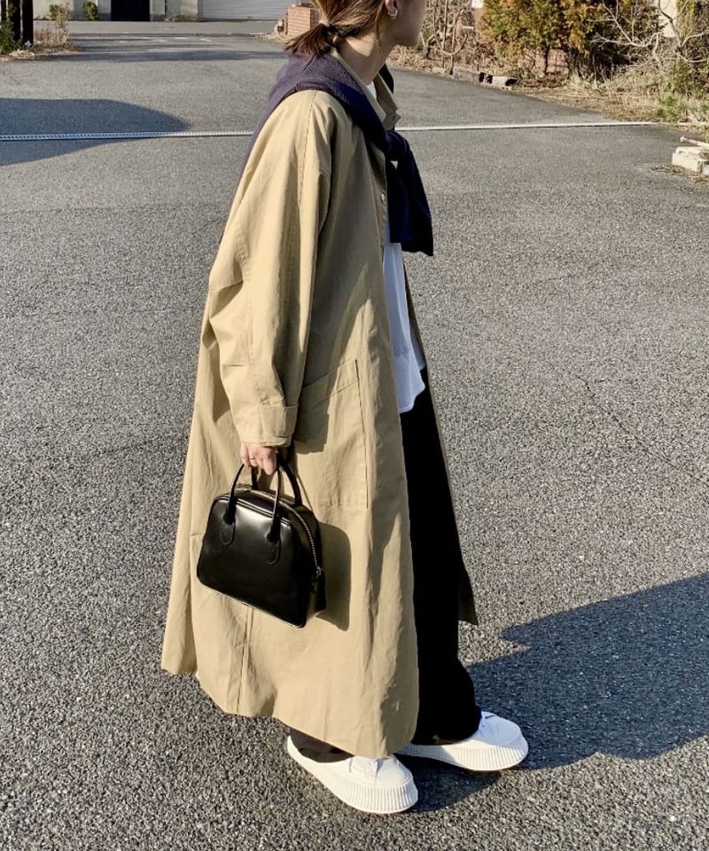 soutien collar coat-long-/3color | F A S H I R U soutien collar coat-long-/3color | F A S H I R U