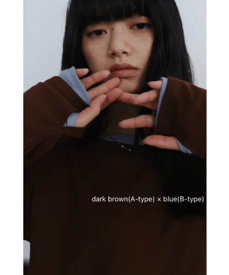 simple long sleeve T / 2type / 6color