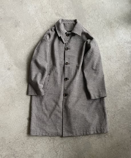 wool mix soutien collar plaid coat
