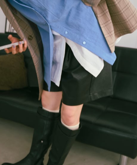 fake leather half pants/3size
