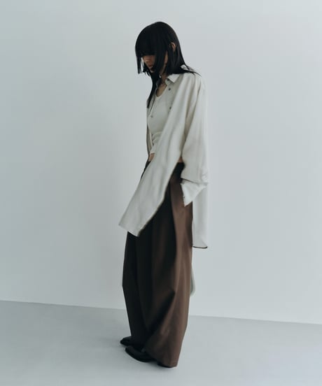 【FINE】wrap tuck wide pants/3size