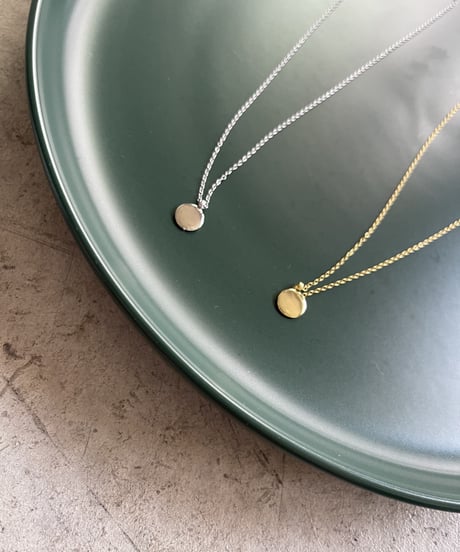 silver925 coin necklace/2color