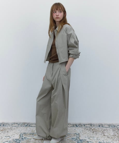frame cropped shirt/2color（セットアップ対応）