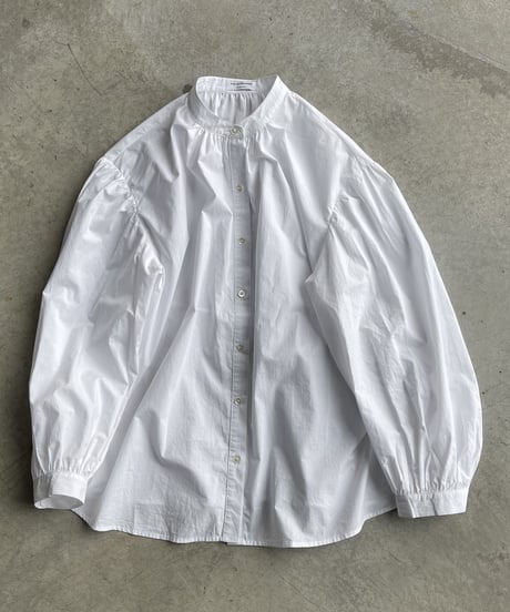 stand collar volume sleeve blouse/2color