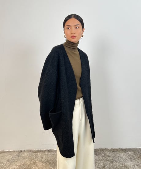 【FINE】soft cocoon knit outer