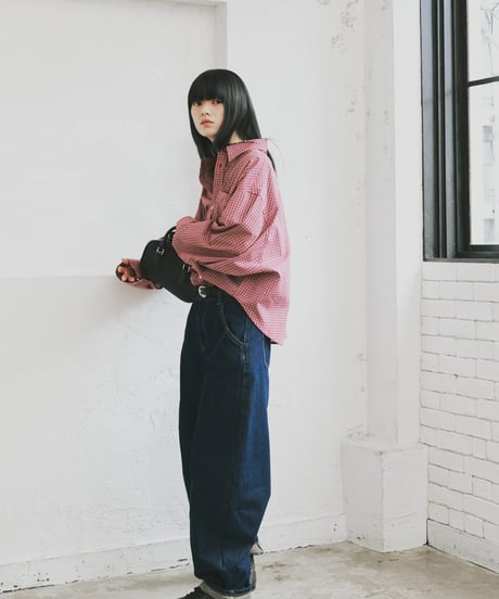 bias pocket check shirts(lightweight)/2color