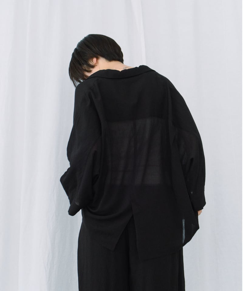ジャケット・アウター Ameri vintage SHEER DOLMAN JACKET BLACK sheer dolman sleeves jacket | F A S H I R U