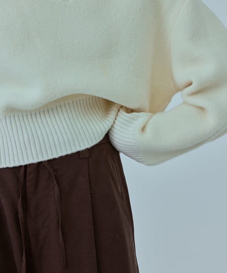 【FINE】skipper wool knit/2color
