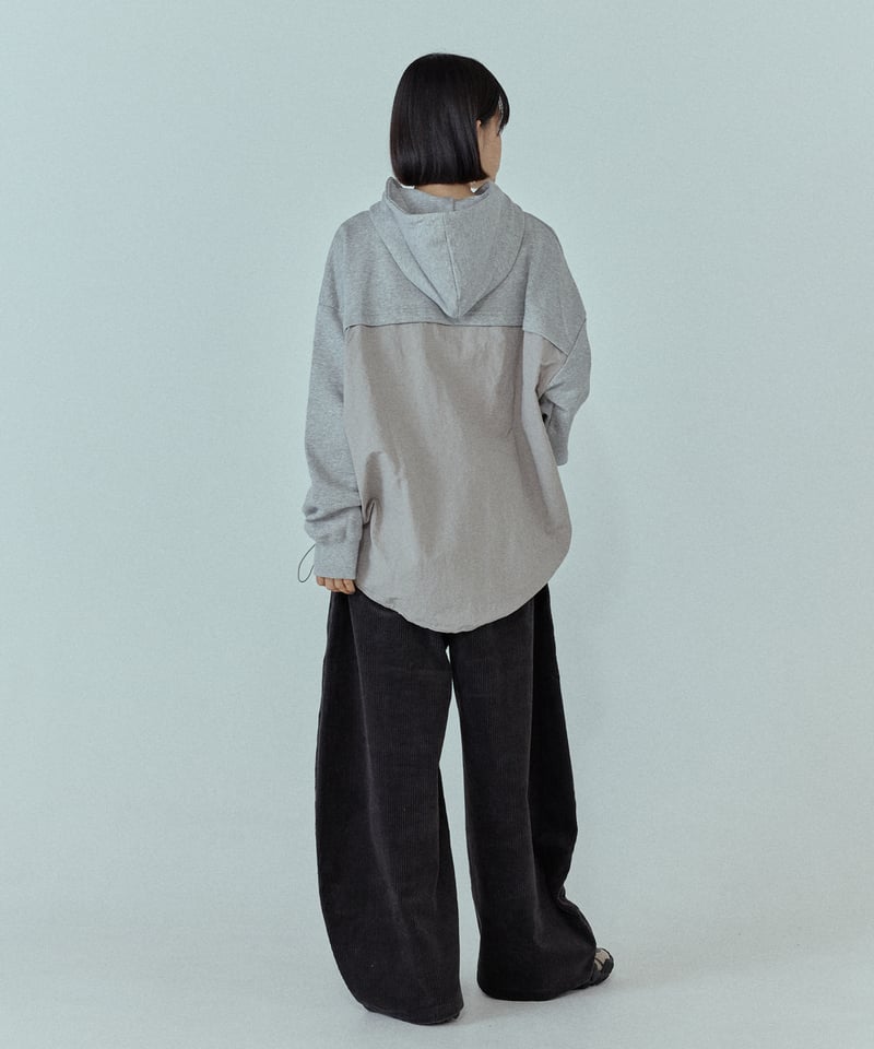 back switching sweat hoodie/2color | F A S H I R U