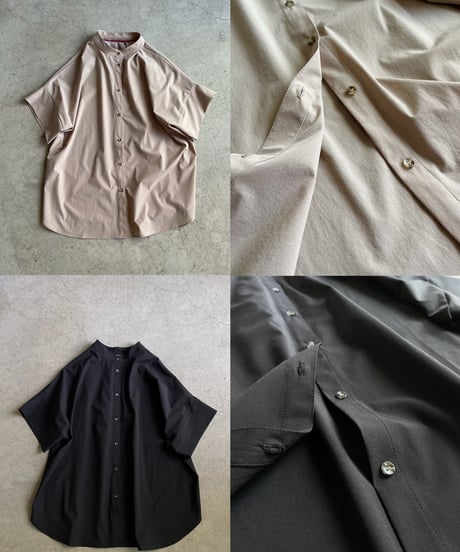 band collar shirt （UV/feeling cold/waterproof）