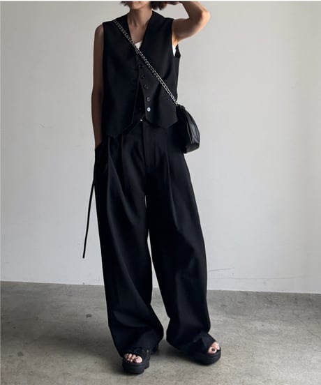 wool blend vest & slacks setup