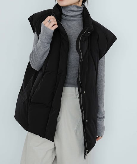 middle down vest/3color
