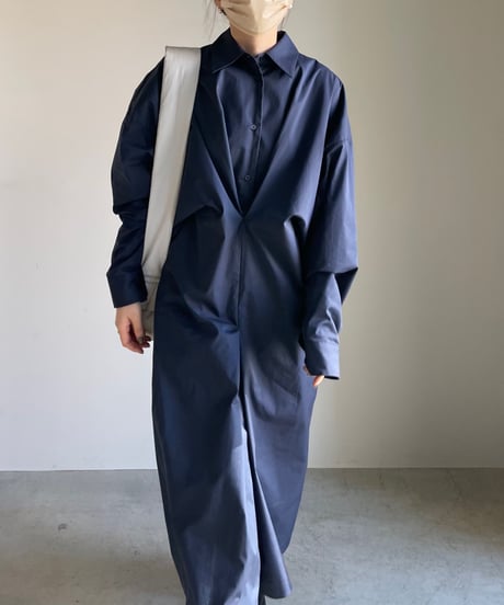 waist design shirt dress/2color