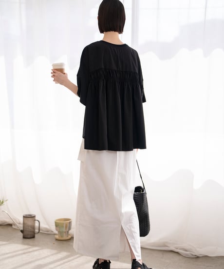 layered jersey dolman top