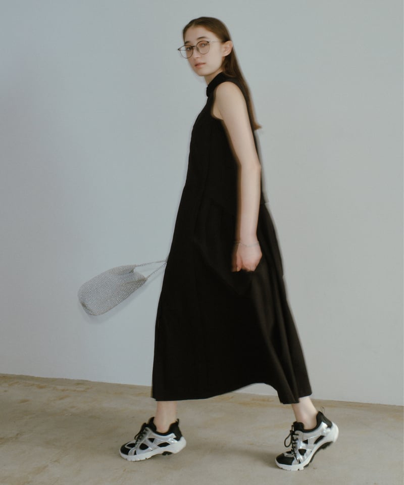 back pleats flare long OP/2color | F A S H I R U