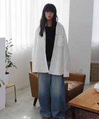 soft padded shirt jacket/2color