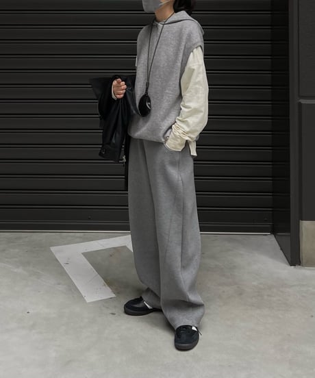 hoodie vest/2color