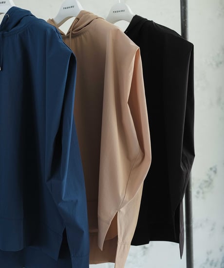 【setup対応】　no sleeve hoodie / tuck flare skirt （UV/feeling cold/waterproof）