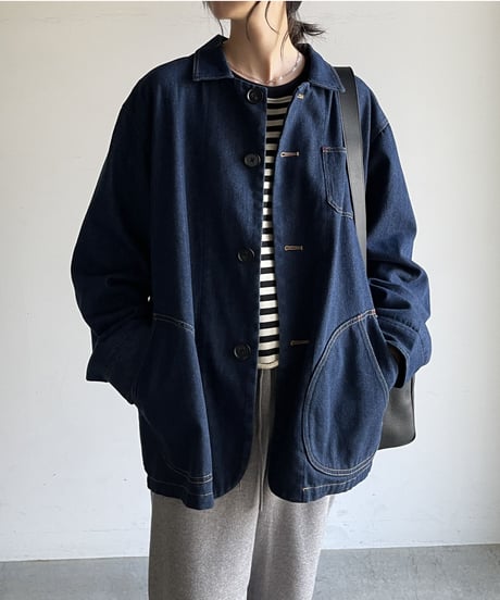 denim coveralls/2color