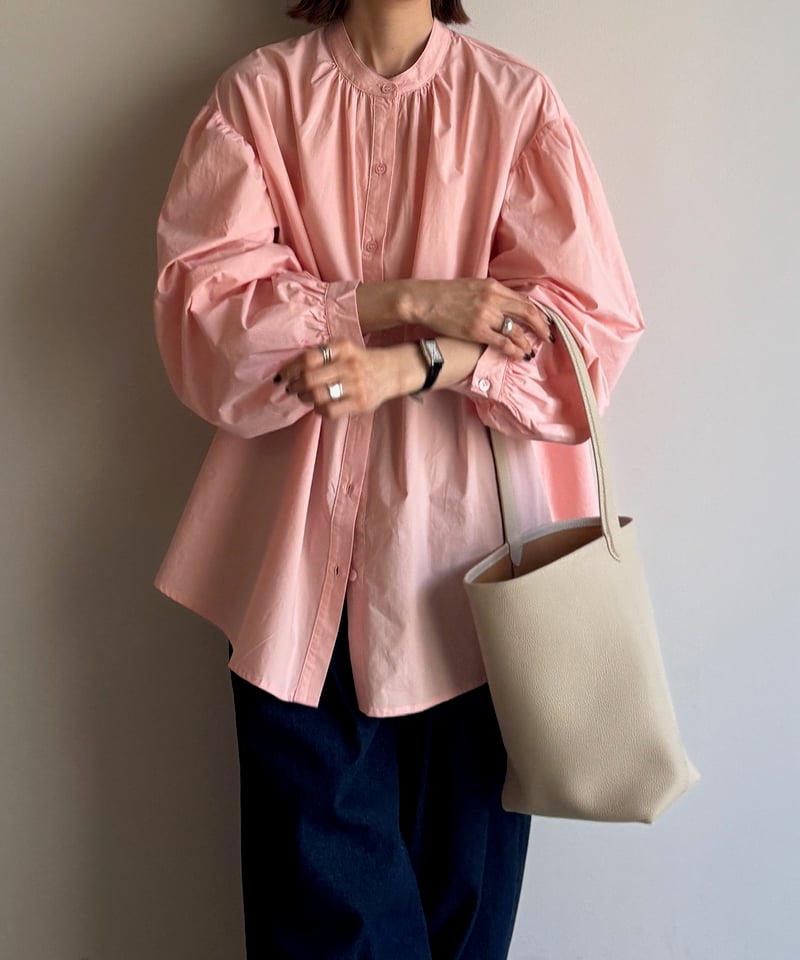 マチャット Stand collar volume sleeve blouse stand collar volume sleeve blouse/2color | F A