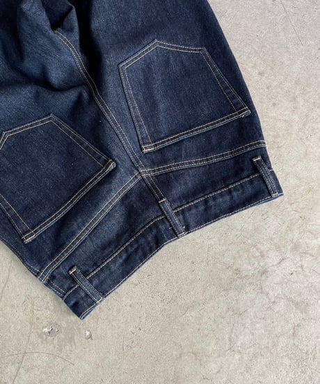 curve denim pants/2color/2size（setup対応）