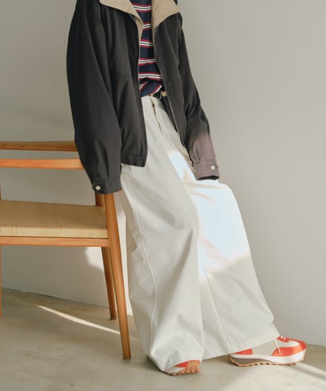 wide chino slacks/3size/3color