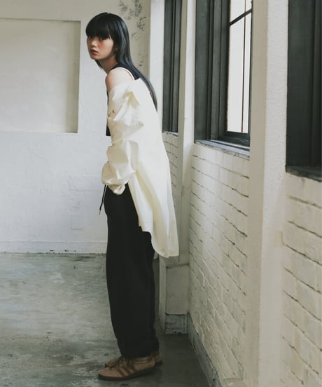 oversize shirt （white/yellow/pink）/3color