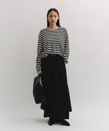 【FINE】silk & merino wool comfort border/3color