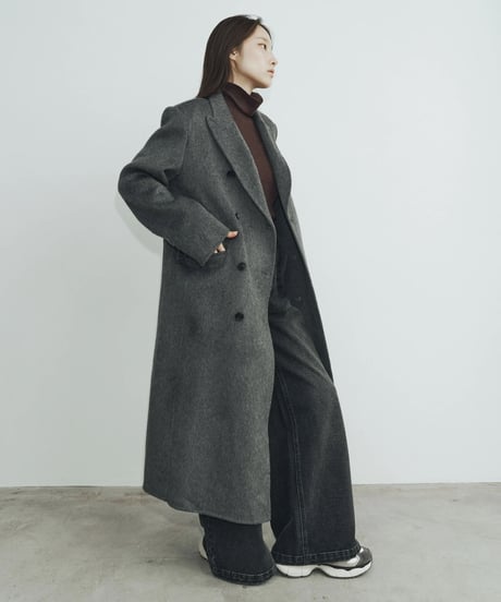 【FINE】wool chesterfield coat/2color