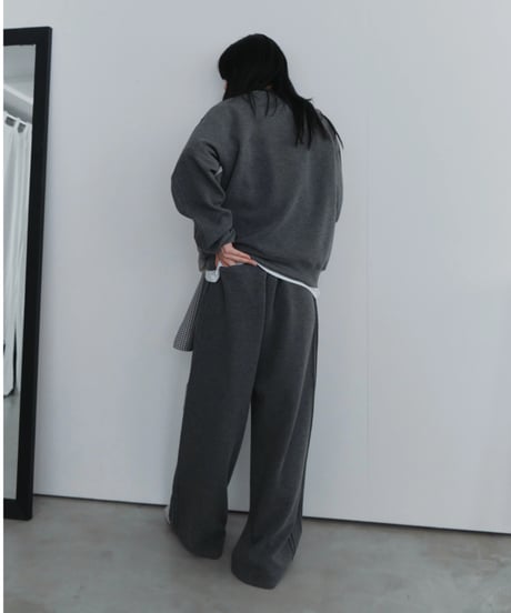 pin tuck sweatpants / 2color（セットアップ対応）