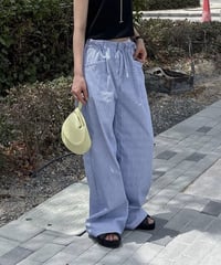 stripe easy pants