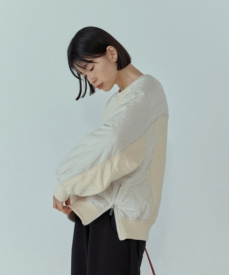 quilted docking pullover/2color | F A S H I R U