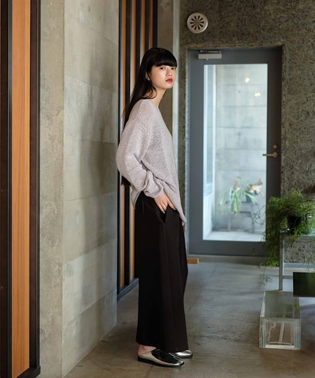 loose mesh knit/2color