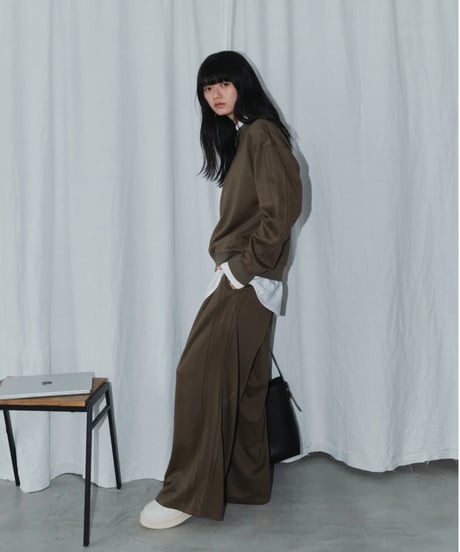 pin tuck sweatpants / 2color（セットアップ対応）