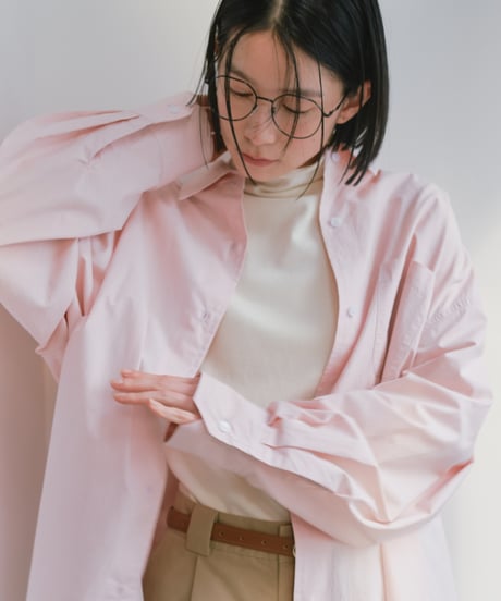 oversize shirt （white/yellow/pink）/3color