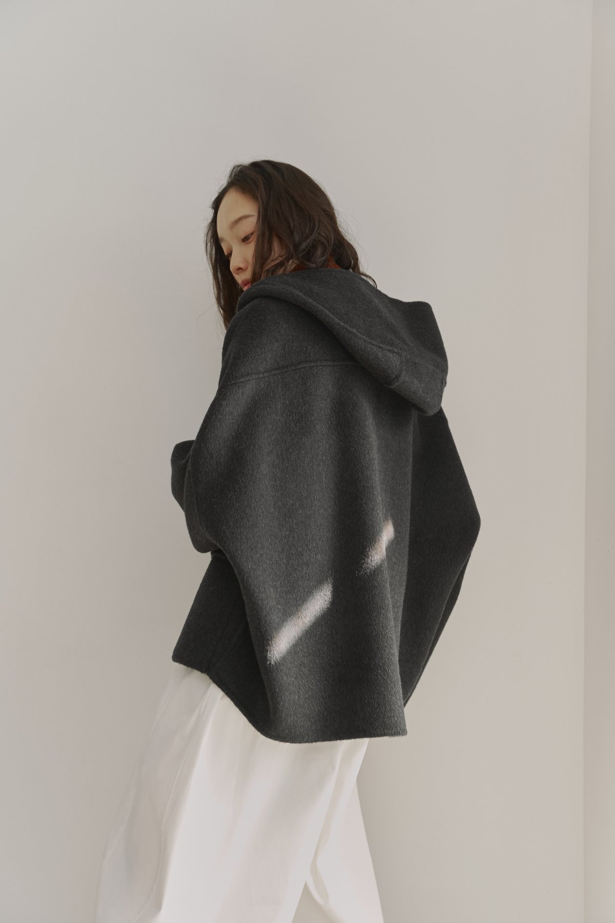 【本日限定価格】FASHIRU hoodie wool short coat hoodie wool short coat | F A S H I R U