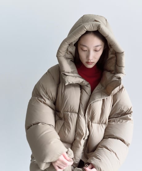 【FINE】hoodie down coat/3color<送料無料>
