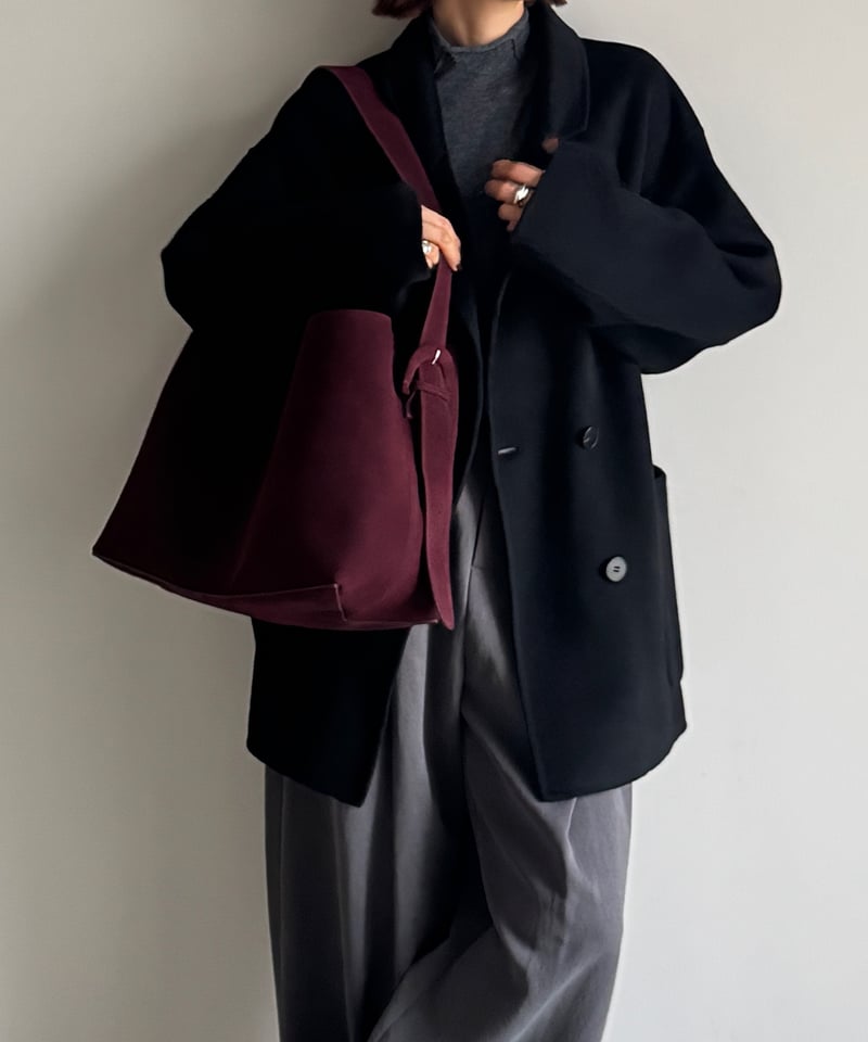 wool double face middle coat/3color | F A S H I wool double face middle coat/3color | F A S H I