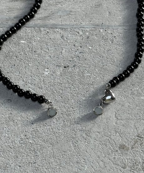 black pearl beads necklace