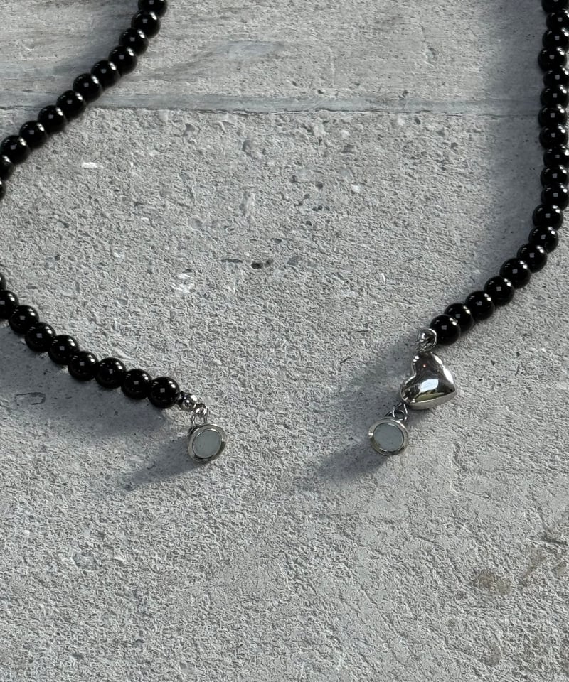 black pearl beads necklace | F A S H I R U