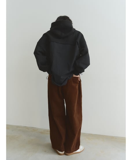 back switching sweat hoodie/2color
