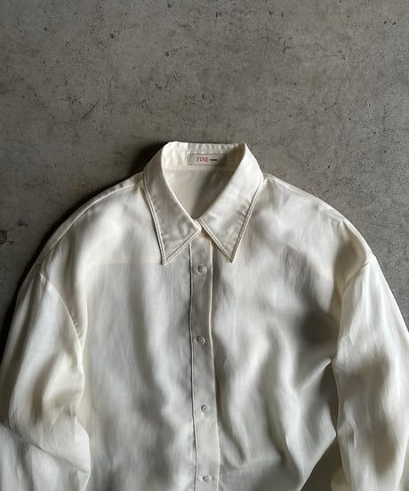wrap side soft linen shirt/2color