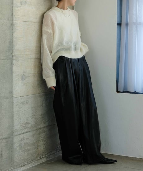 patterned mesh knit/2color