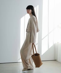 collarless jacket set up/3color/2size