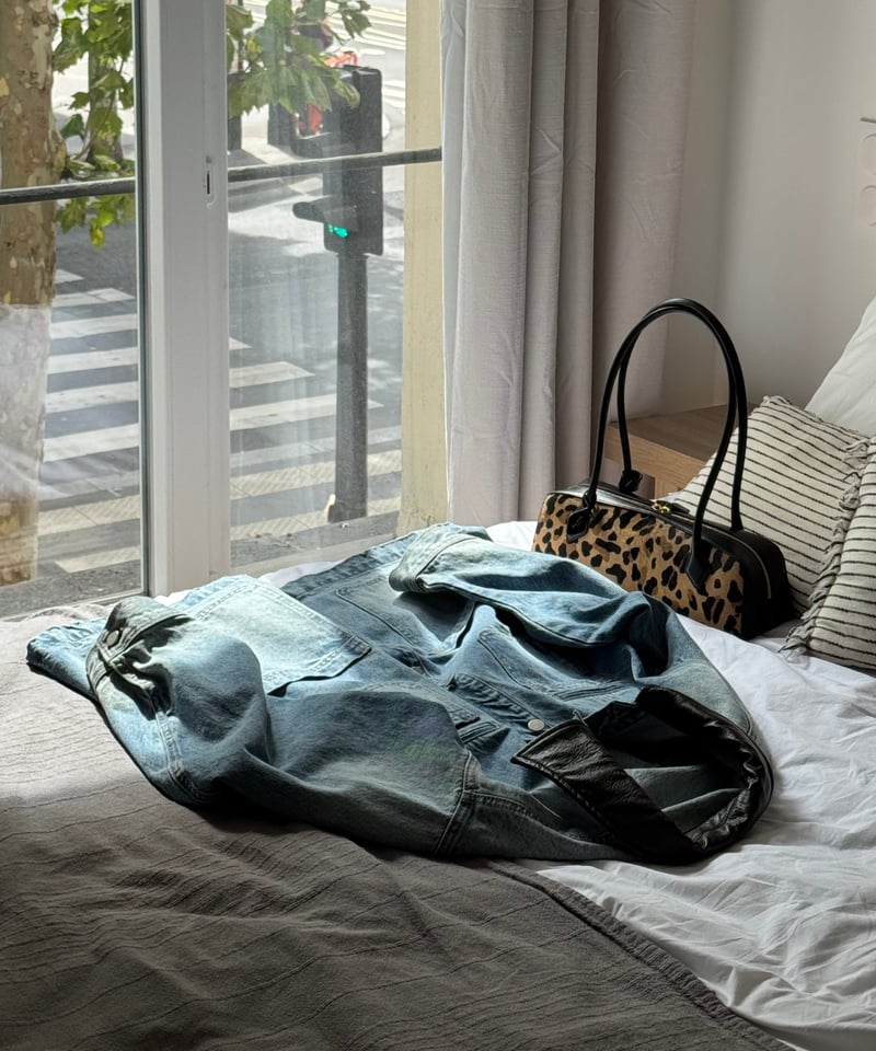 vintage collar denim jacket/2color | F A S H I R U