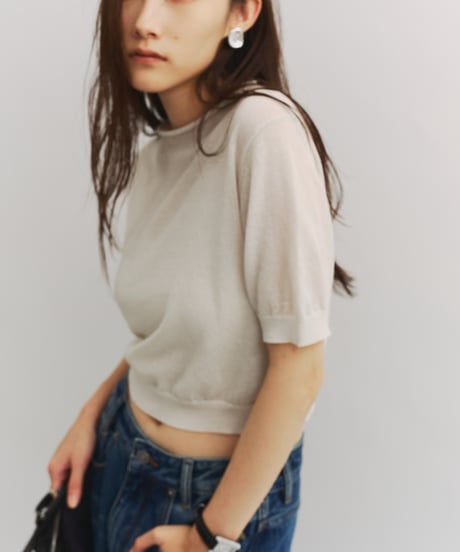 新品未使用 FASHIRU ファシル リブシアートップス GRAY 完売品 新品未使用 FASHIRU ファシル リブシアートップス GRAY 完売品